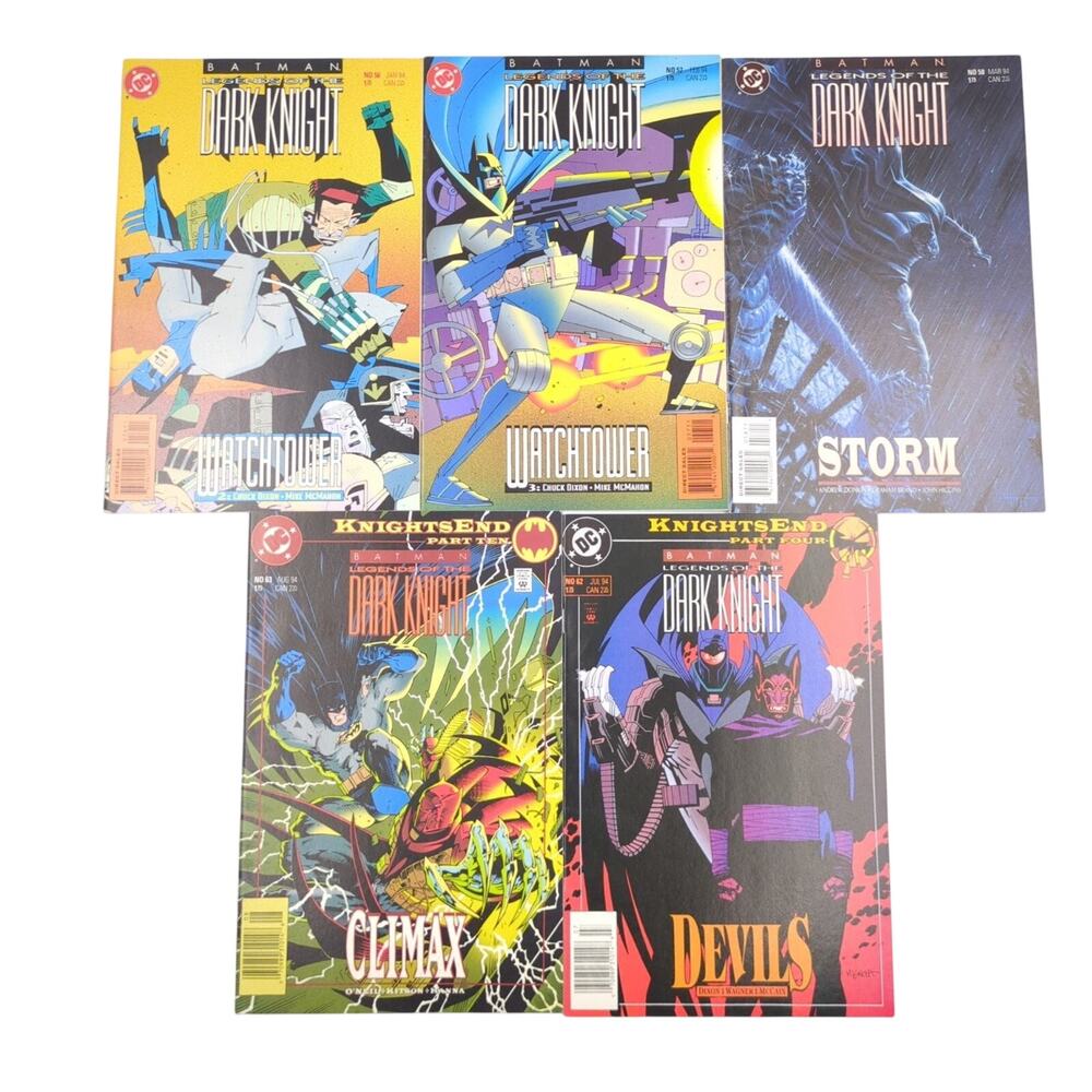 Batman Legends of the Dark Knight Comic Lot of 5 Issues #56-58, 62-63 DC Modern